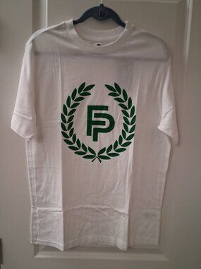 Flint Park Men's Logo Graphic T-Shirt NWT SZ M  White